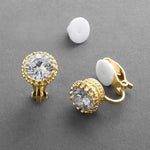 Load image into Gallery viewer, Crown Solitaire Stud Earrings
