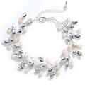 Marquise Crystal Bracelet With Freshwater Pearls
