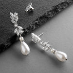 Load image into Gallery viewer, Designer Teardrop Bridal Earrings
