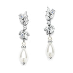 Load image into Gallery viewer, Designer Teardrop Bridal Earrings
