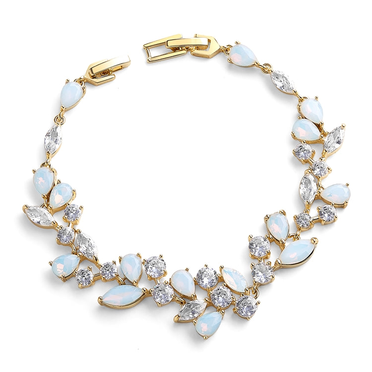Opal Stone Bridal Bracelet