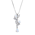 Load image into Gallery viewer, Cubic Zirconia &amp; Opal Wedding Necklace
