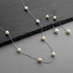 Load image into Gallery viewer, Ivory Pearl Necklace And Earrings Set For Wedding
