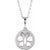 Sterling Silver Butterfly Circle Necklace