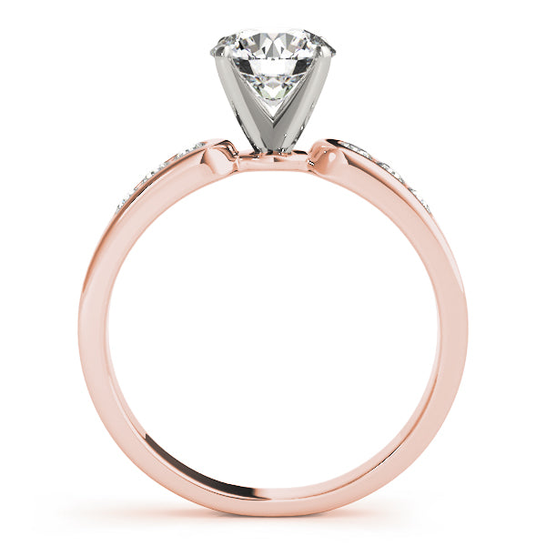 Single-Row Channel-Set Diamond Engagement Ring