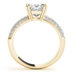 Load image into Gallery viewer, Pave-Setting Princess Cut Diamond Engagement Ring
