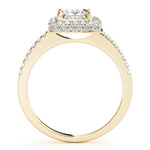 Load image into Gallery viewer, Square Cushion Cut Halo Engagement Ring
