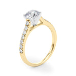 Load image into Gallery viewer, Prong Set Single Row Diamond Engagement Ring
