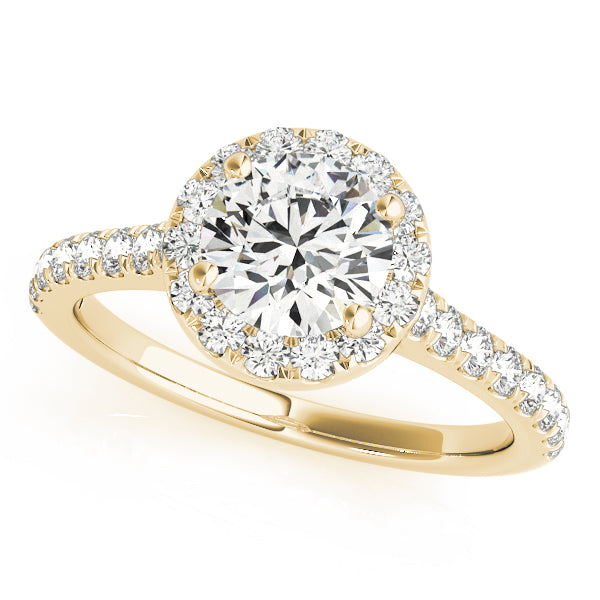 Round Cut Halo Diamond Engagement Ring