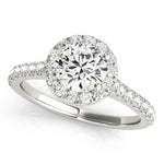 Load image into Gallery viewer, Round Cut Halo Diamond Engagement Ring
