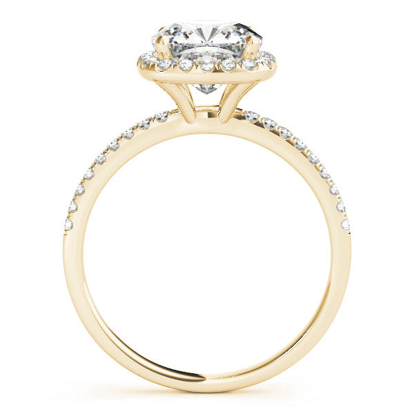 Radiant Cushion Cut Lab Grown Diamond Halo Ring