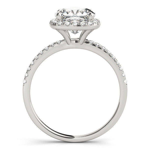 Radiant Cushion Cut Lab Grown Diamond Halo Ring