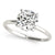 Single Row Round Diamond Engagement Ring