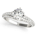 Load image into Gallery viewer, Pave Set Round Diamond Engagement Ring
