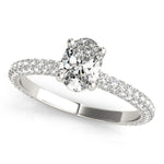 Load image into Gallery viewer, Oval Cut Pave Engagement Ring
