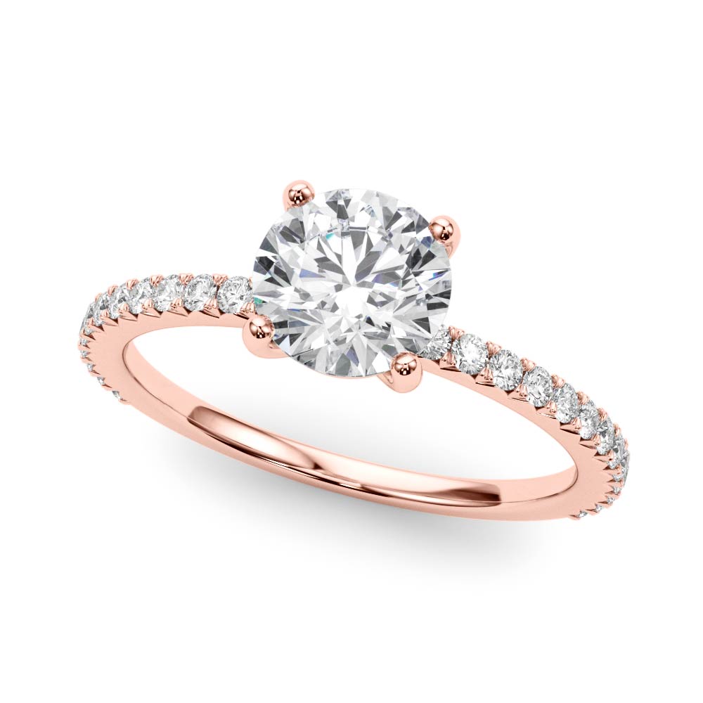 Delicate Four Prong Lab Grown Diamond Ring