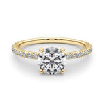 Load image into Gallery viewer, Delicate Four Prong Lab Grown Diamond Ring
