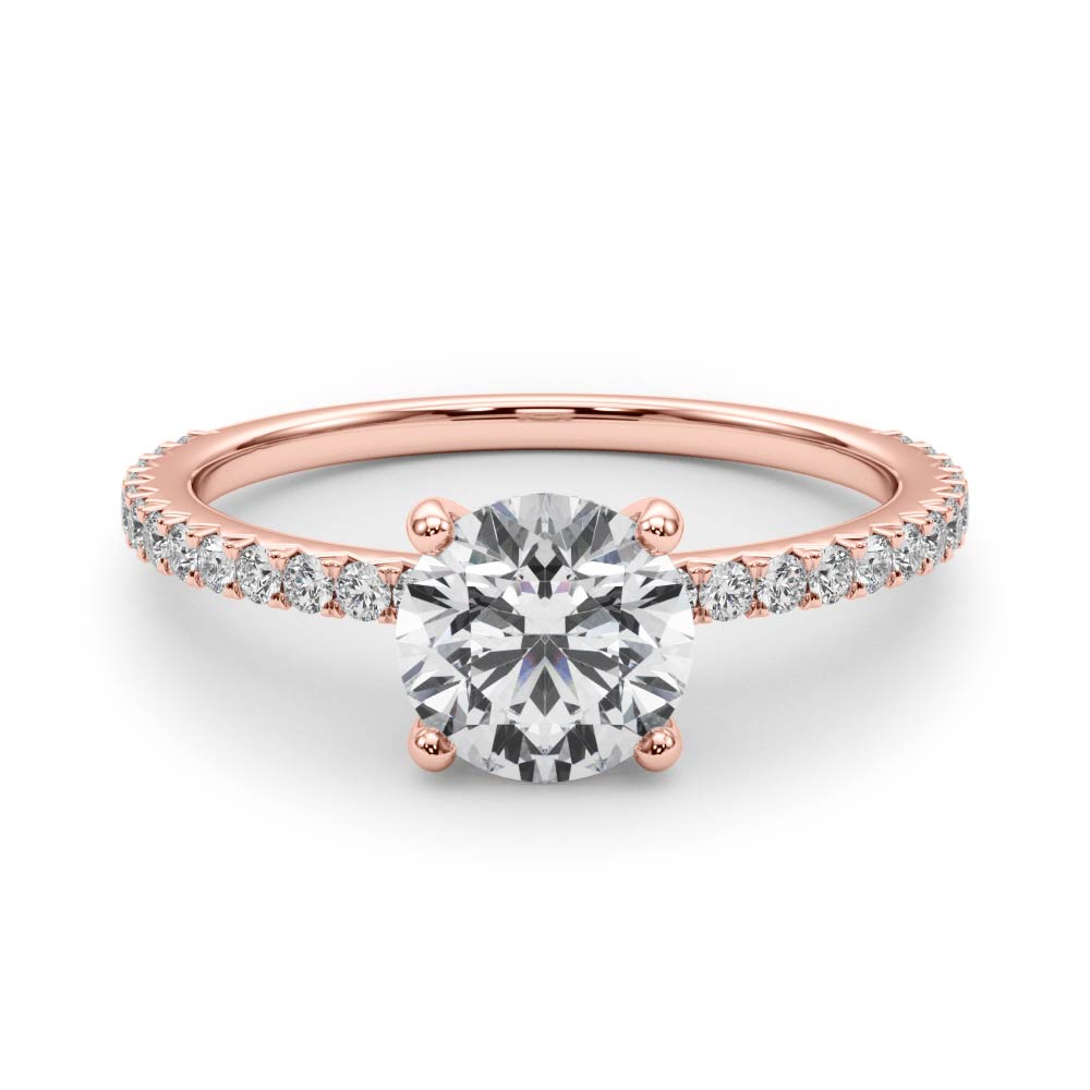 Delicate Four Prong Lab Grown Diamond Ring