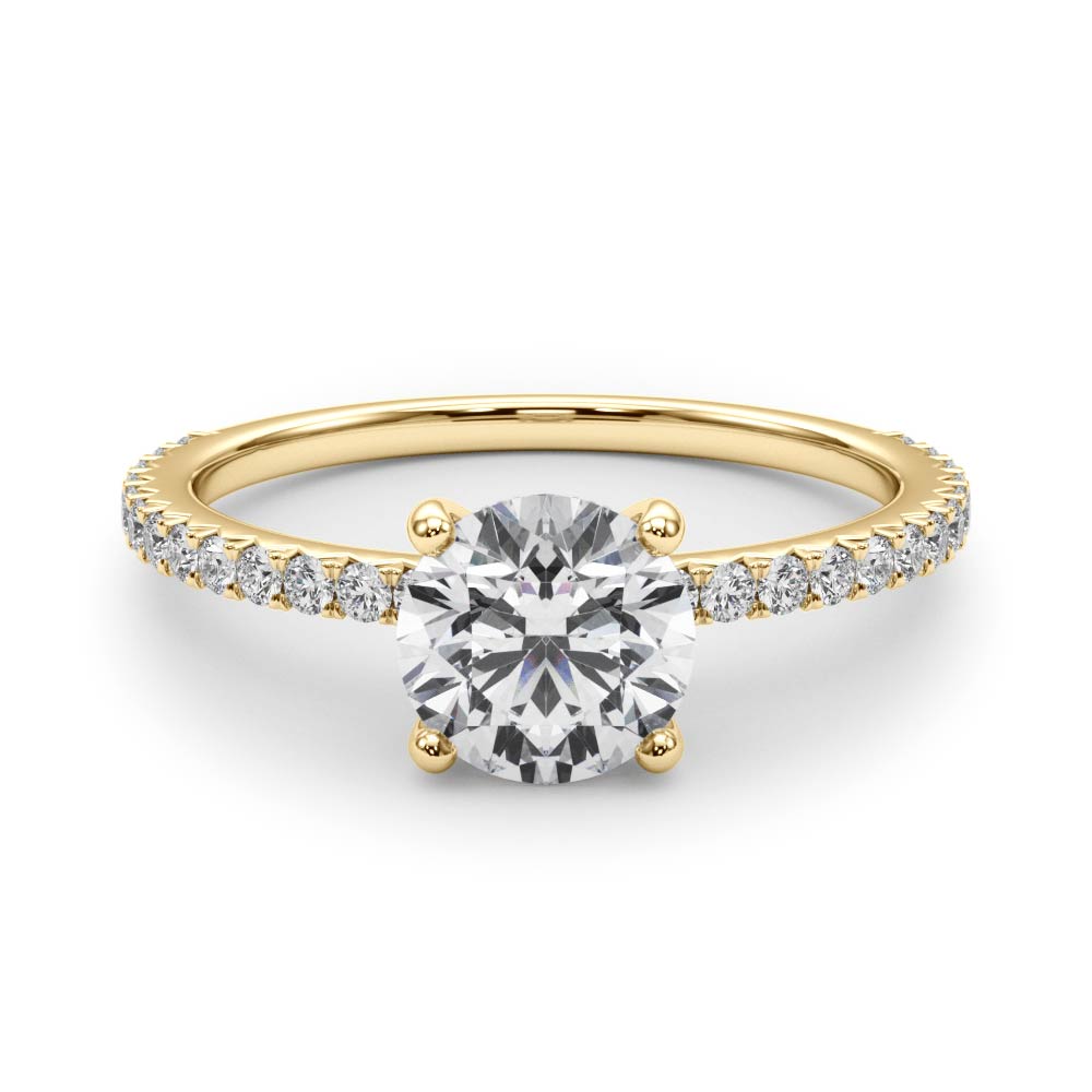 Delicate Four Prong Lab Grown Diamond Ring