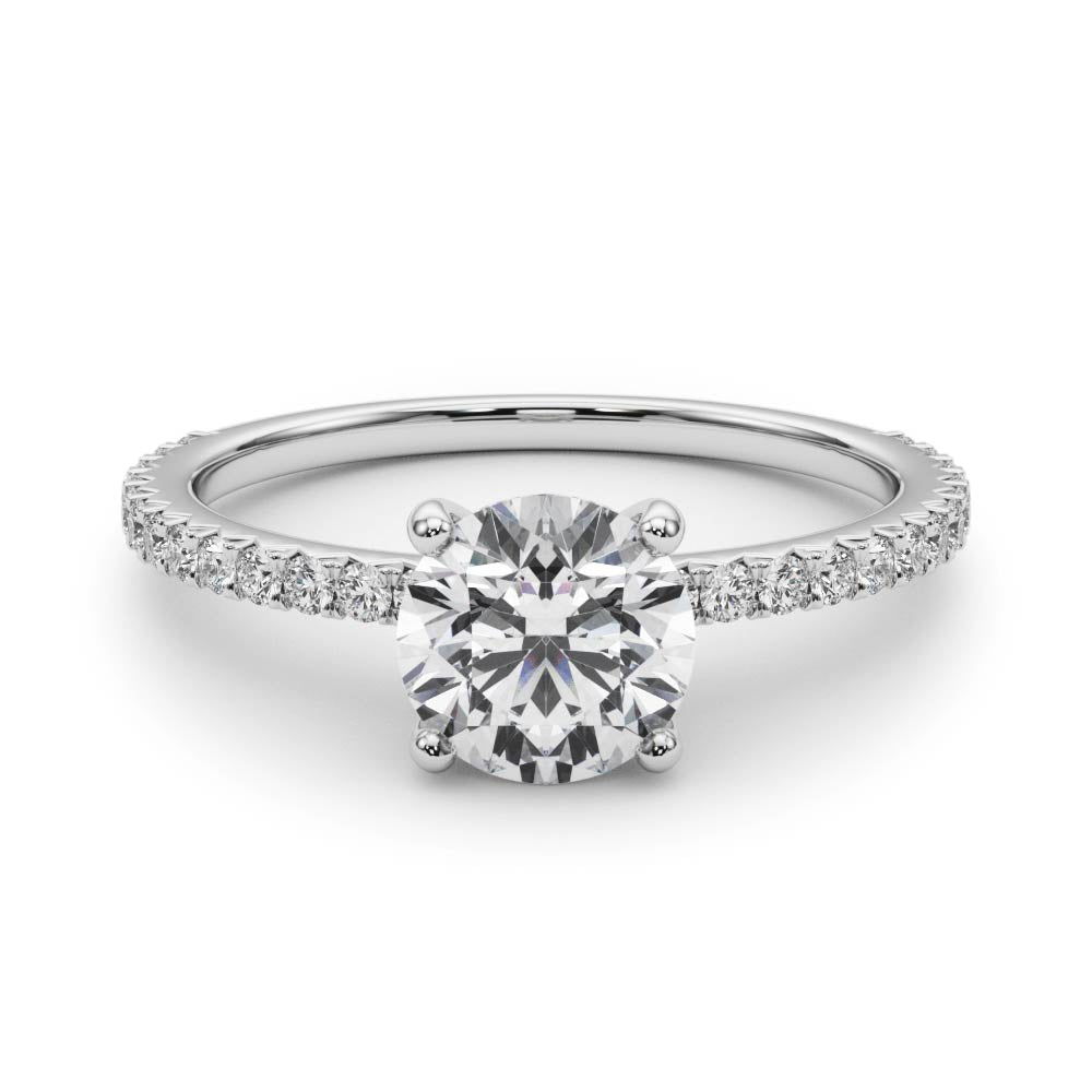 Delicate Four Prong Lab Grown Diamond Ring