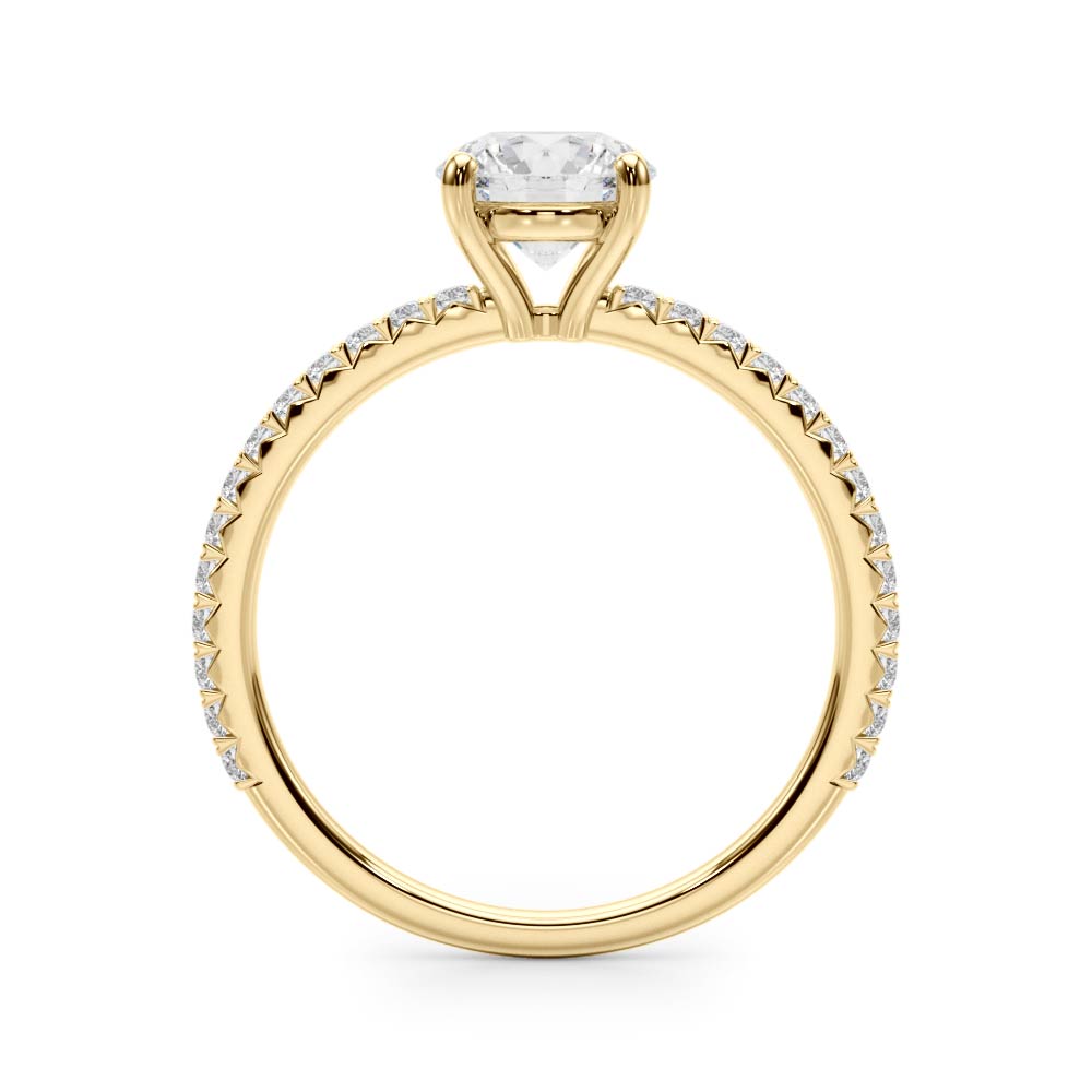 Delicate Four Prong Lab Grown Diamond Ring