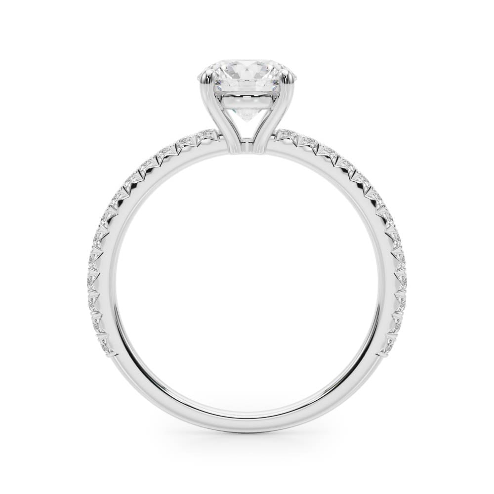 Delicate Four Prong Lab Grown Diamond Ring