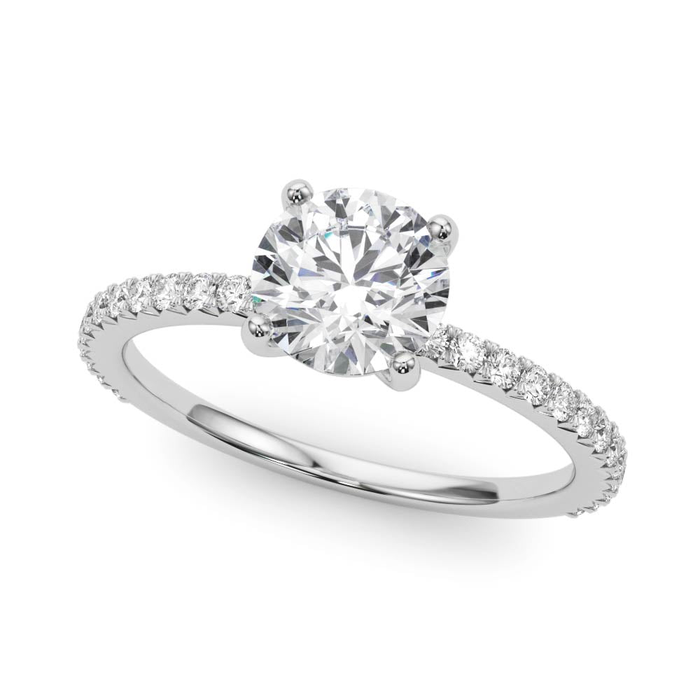 Delicate Four Prong Lab Grown Diamond Ring