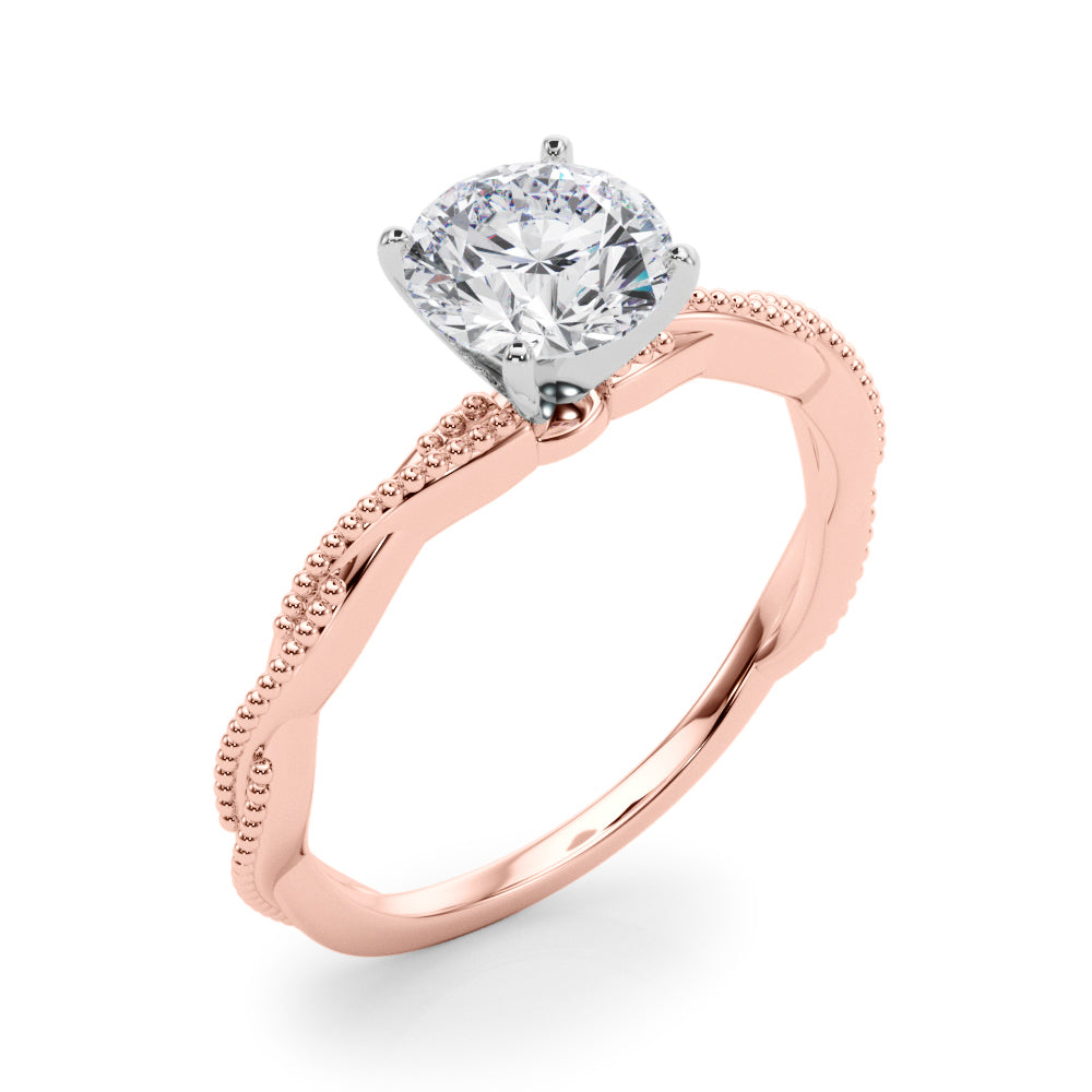 Twisted Design Engagement Ring