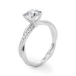 Load image into Gallery viewer, Twisting Shank Lab Grown Diamond Engagement Ring
