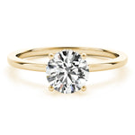 Load image into Gallery viewer, Hidden Halo Solitaire Engagement Ring
