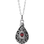 Load image into Gallery viewer, January Oval Birthstone Necklace
