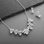 Load image into Gallery viewer, Pear Shaped Bridal Necklace And Earrings Set
