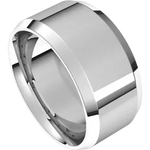 Load image into Gallery viewer, Beveled Edge Wedding Band For Women
