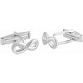 Refined Sterling Silver Cufflinks