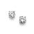 Sparkling Round Cubic Zirconia Stud Earrings