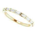 Load image into Gallery viewer, Straight Baguette Gold Anniversary Band For Her
