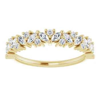 Marquise Diamond Anniversary Band for Her