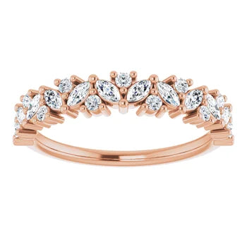 Marquise Diamond Anniversary Band for Her