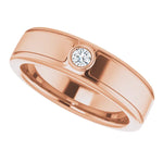 Load image into Gallery viewer, Solitaire Bezel Set Diamond Ring For Men
