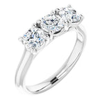 Load image into Gallery viewer, Three Stone Diamond Anniversary Band For Her

