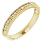 Load image into Gallery viewer, Milgrain Diamond Anniversary Band For Her
