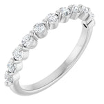 Load image into Gallery viewer, Single Shared Prong Diamond Anniversary Band for Her
