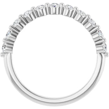 Single Shared Prong Diamond Anniversary Band for Her