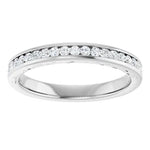 Load image into Gallery viewer, Channel Set Diamond Anniversary Band For Her
