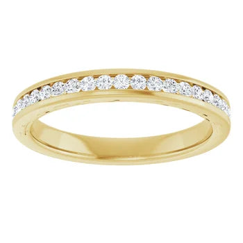 Channel Set Diamond Anniversary Band For Her