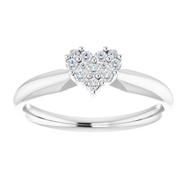 Sterling Silver Youth Heart Ring