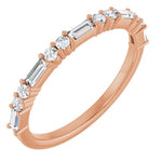 Load image into Gallery viewer, Baguette Diamond Anniversary Band For Her
