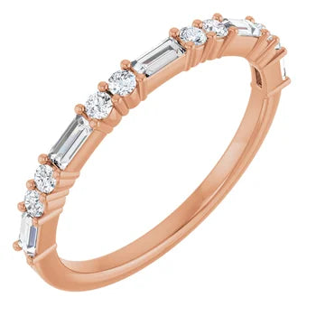 Baguette Diamond Anniversary Band For Her