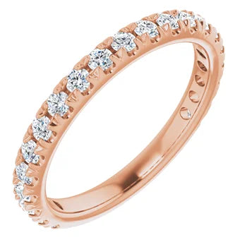 French Set Diamond Anniversary Band for Her