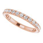 Load image into Gallery viewer, French Set Diamond Anniversary Band for Her
